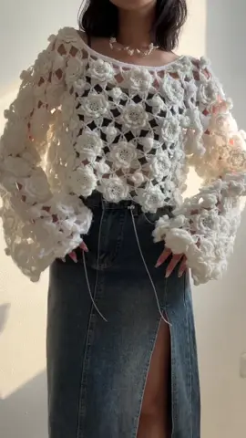 Pov: you see pontential in yarns you bought, and I think I just tuned it into the prettiest sweater 🥺🩷 #crochetsweater #crochetinspiration #crochetideas #crochettiktok #crochetersoftiktok #crochettok #crochettutorial 