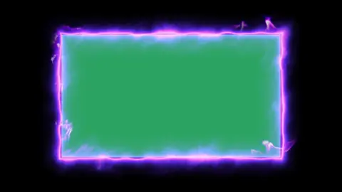 Purple Flame Frame | Green Screen #greenscreen #greenscreenvideo #fire #flames #overlay