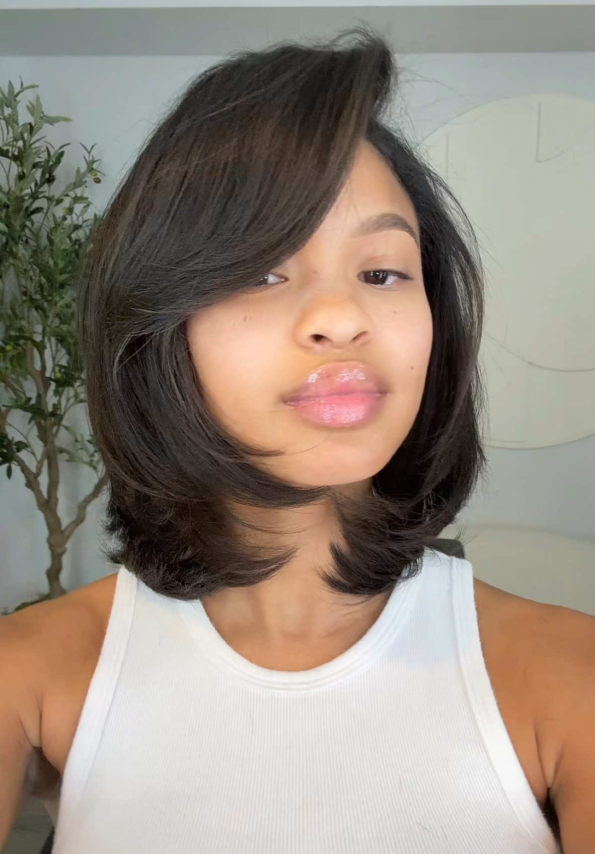 Letting my hair grow out, but added some layers for texture and movement😍 @Davontae Washington  #haircut 