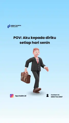 Setiap Senin, drama dimulai 😅 Tapi inget, kalau bukan kita yang nyemangatin diri sendiri, siapa lagi? 💪🔥 Yuk, hadapi Senin dengan senyum dan semangat baru!🤩 Apa quotes penyemangat kamu di setiap hari Senin? tulis di kolom komentar! ⬇️ #SemangatSenin #SeninSemangat #KerjaLagi #MondayMotivation #POV #FYP #MondayVibes #KontenKreatif #KerjaCerdas #MotivasiDiri #KerjaAsik #LifeOfAnEmployee #WorkHardPlayHard #msdmtalentagemilang 