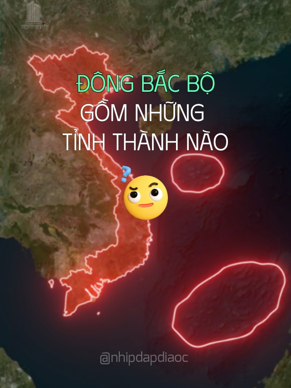 Trả lời @pha.sau.n.ci4  Đông Bắc Bộ gồm những tỉnh thành nào? #nhipdapdiaoc #dialyvietnam #LearnOnTikTok #dongbacbo #vietnam  #map 