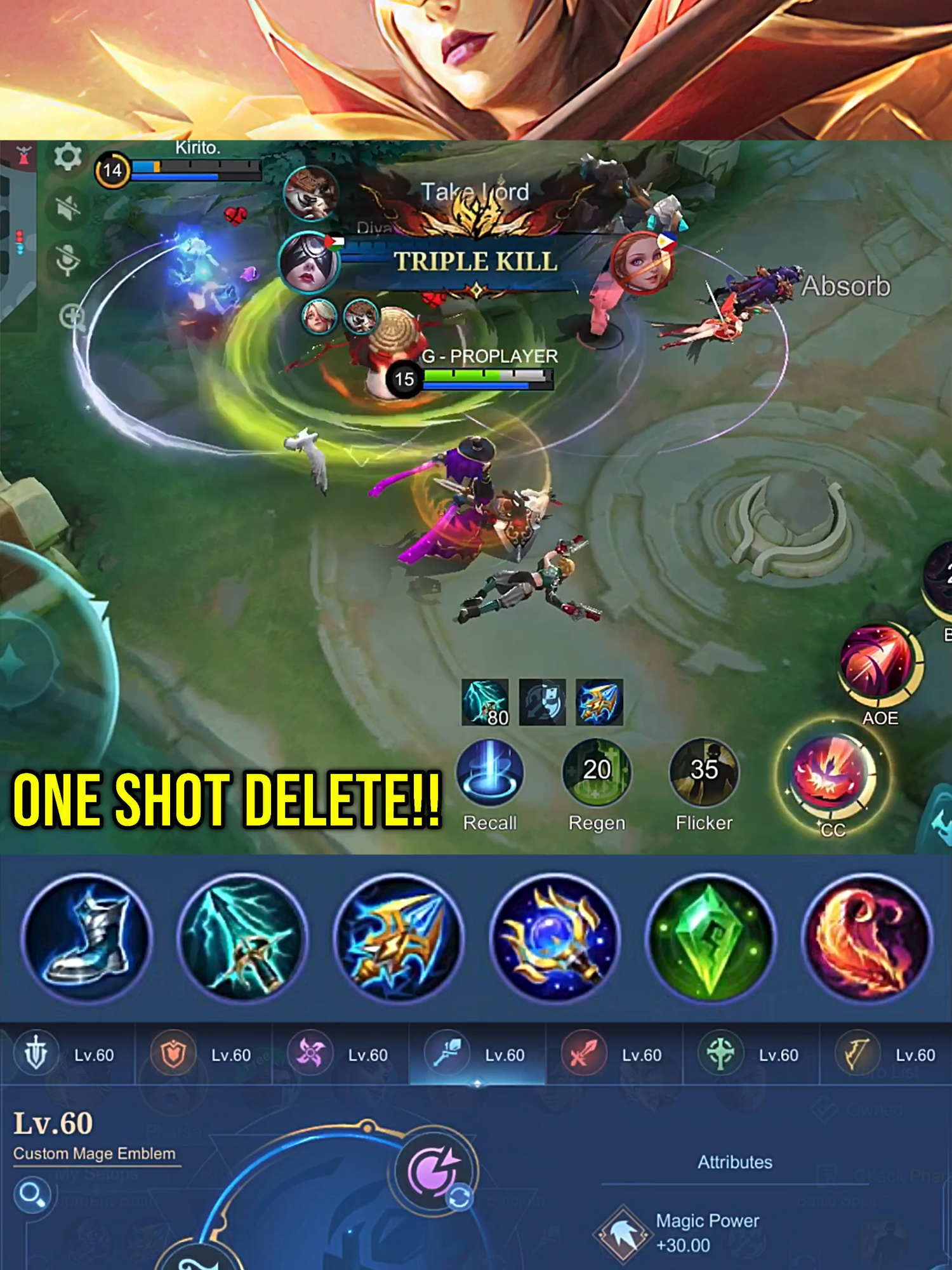 Pharsa Insane One Shot Damage Build (Part 1) - MLBB #gameplayproplayer #pharsa #MLBB