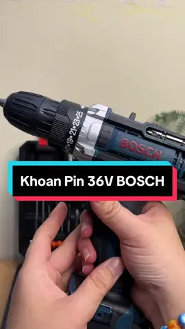 Khoan Pin Bosch 2 chức năng: Khoan tường, khoan gỗ; Bắn vít, ốc. Thiết kế nhỏ gọn an toàn, dễ sử dụng cho nhu cầu hộ gia đình sửa chửa các thiết bị trong nhà,...  #khoanpin36v #bosch #khoanpinduyenha 