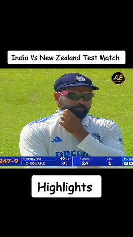 India vs New Zealand Test match highlights #indvsnz #test #ahadedits 