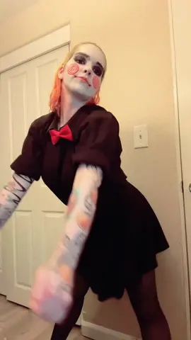 Getting way too into halloween this year but im having a good time  #halloween #Saw #horror #billythepuppet #halloweenmakeup #letsgetcreative 