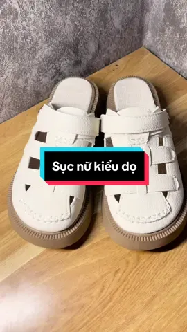 Dép sục nữ kiểu dọ mới đế nâu chất da, đế êm chân, đeo thoải mái, đeo 2 kiểu #deosuckieudo #sucnu #giaydep #giaydepxinh 