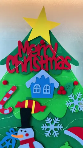 So cute for the little ones! 🎄#christmas #christmastree #christmastreedecorating #toddleractivities #MomsofTikTok #feltchristmastree #BlackFriday #Spotlight #TikTokMadeMeBuyIt 