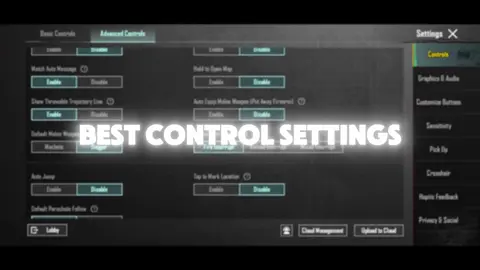 Best Control Settings For Improved Gamplay❤️‍🔥 #fyp #foryoupage #lienopubgm #bestsensitivity #tipsandtricks #controlsettings #viral #pubgm #trend #tutorial 