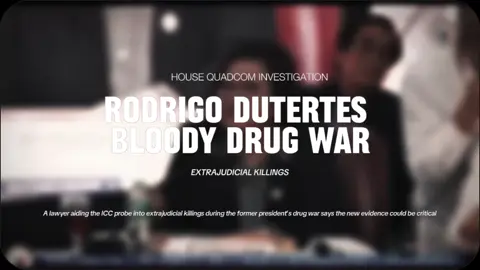 #CapCut ‘Smoking gun’ testimony implicates Philippines’ Duterte in drug war killingsA lawyer aiding the ICC probe into extrajudicial killings during the former president’s drug war says the new evidence could be critical