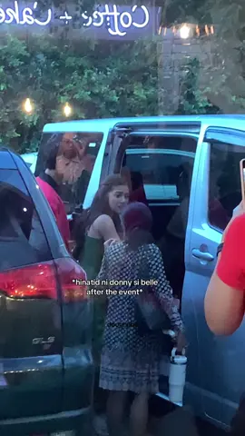 the way belle held onto donny’s nape? BESO BA YON? the hand placement looks like a forehead kiss 😭 donny, gentleman as ever 🫠 alalay as always & mwa mwa afterwards #donnypangilinan #donbellempire #bellemariano #fypage #foryou #closeupxdonbelle #donbelle #donbelleoffcam #trendin 