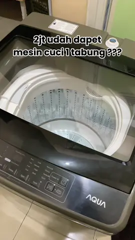 Eh yaampun 2jt masih ada kembalian #mesincuciaqua #mesincuci #aquamesincuci1tabung 