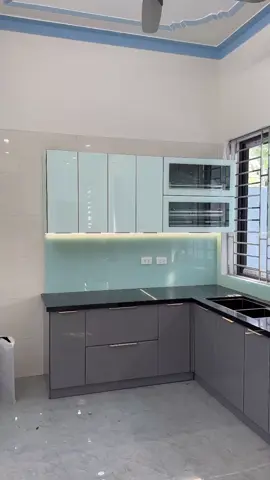 Tủ bếp inox 304-cánh kính cường lực#xuhuongtiktok2024 