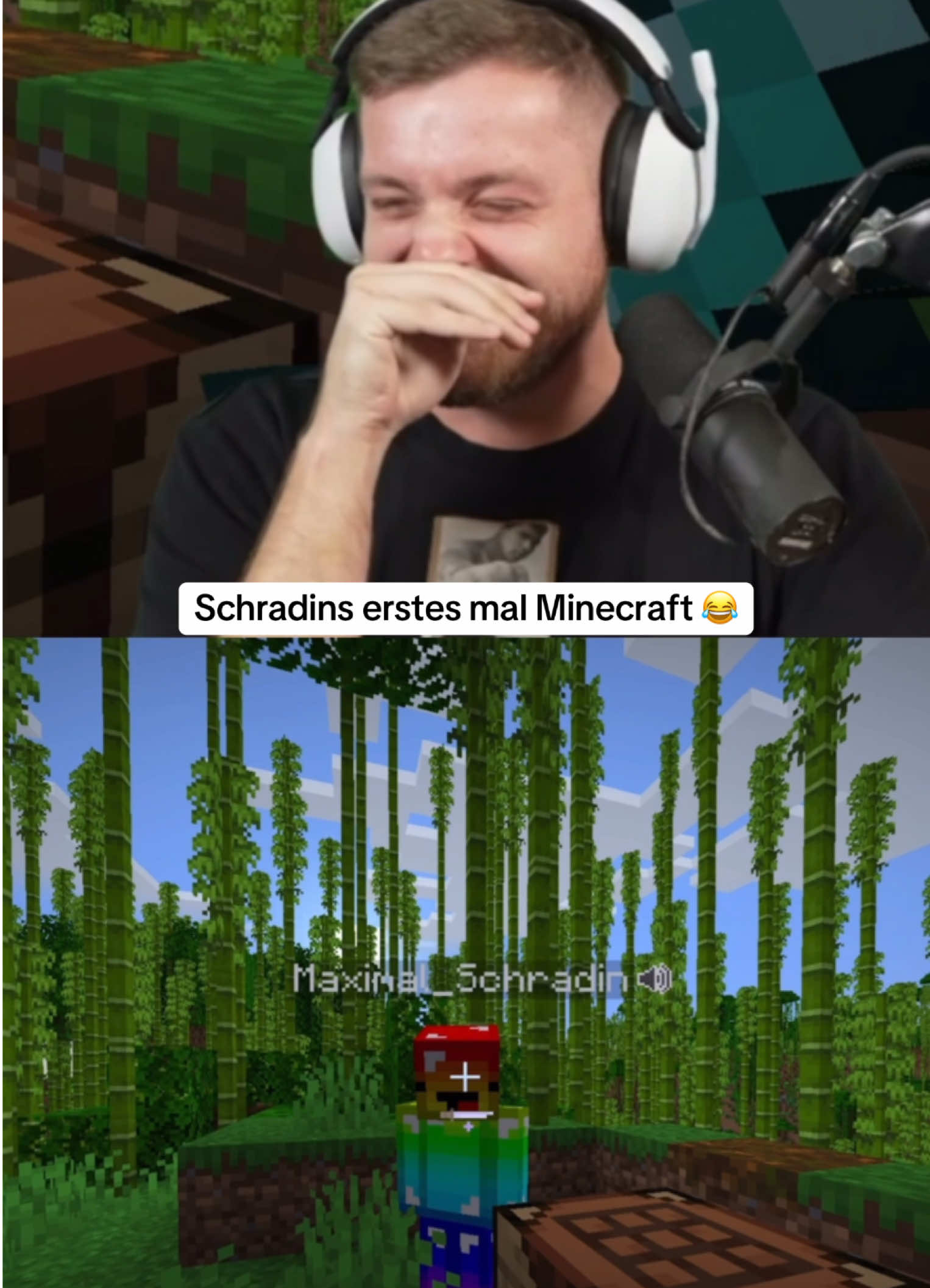 Schradin erstes mal Minecraft Craftattack mit Trymacs #viral #foryou #Minecraft #trymacs 
