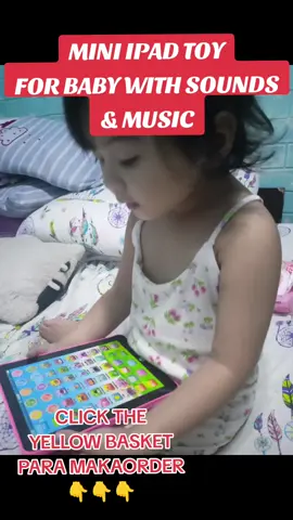 MINI IPAD TOY FOR BABY WITH MUSIC AND SOUNDS AT 3 NA AA LANG ANG BATTERY NITO KAYA CLICK THE YELLOW BASKET PARA MAKAORDER#minipadtoy #MINIPADTOYFORBABY #ipadforbaby #toy #TOY #baby #BABY #babylove #babytiktok #trendingvideo #trending #viral #viralvideo #viraltiktok #virall #viral_video 