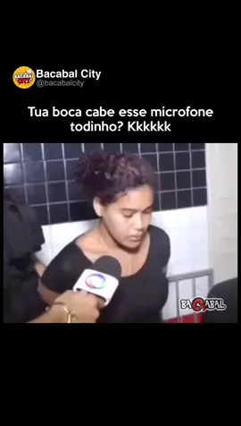 Tua boca cabe esse microfone todinho?😂 #meme #bacabal #entrevista 
