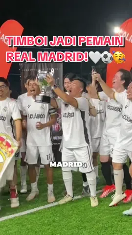 Replying to @kemall2199 Timboi jadi pemain Real Madrid?! 🤍⚽️ di fun match LaLiga El Clásico🏆