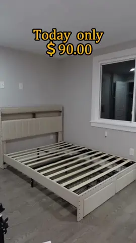 Upholstered bed with storage!