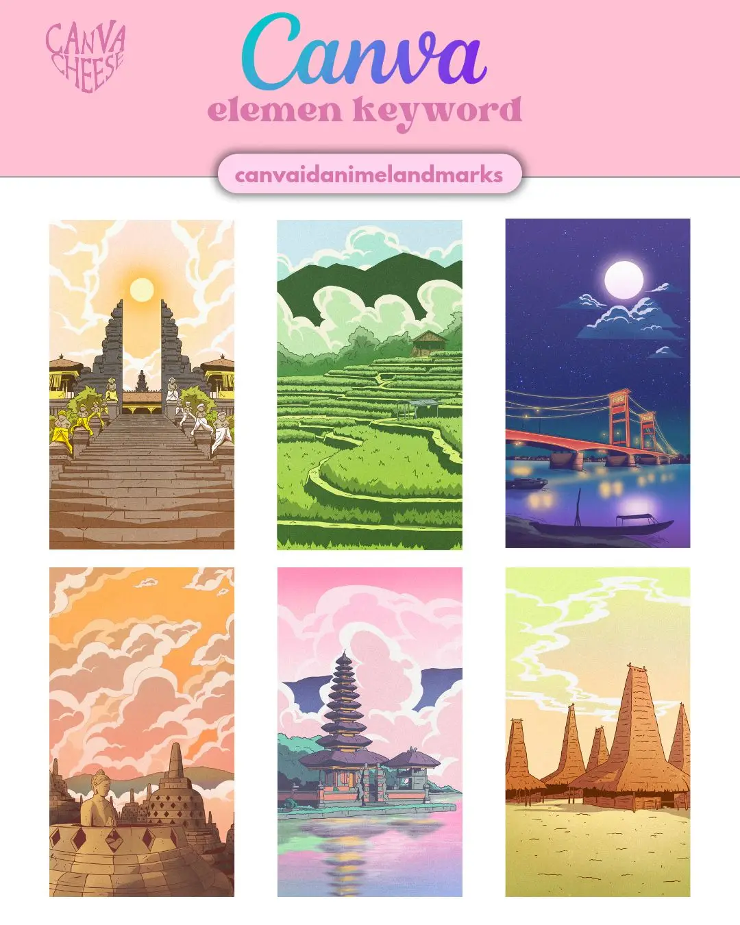 elemen canva ragam budaya Indonesia 🇮🇩 #fyp #canva #elements #indonesia 