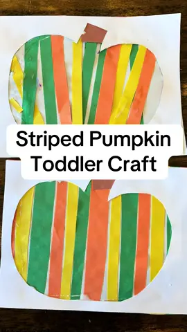 Easy Toddler Craft for Fall! #easycrafts #craftsforkids #preschool #preschoolactivities #toddlersoftiktok #toddlercrafts 