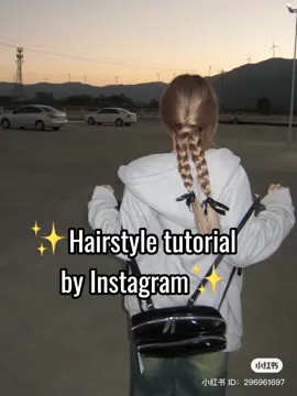 Hairstyle tutorial by Instagram 📸#xuhuong #hairstyle #instagram #hairstyletutorial 