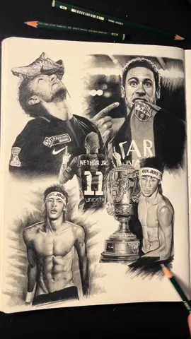 Sketchbook page of Neymar Jr!💫🇧🇷#art #drawing #sketch #neymar #viral #fyp 