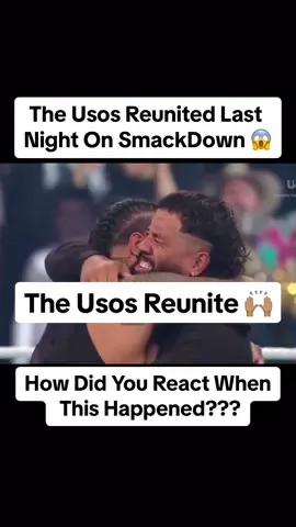 The Usos Reunited Last Night On SmackDown 😱 #WWE #wweraw #wwefan #wrestlingtiktok #wwetiktok #foryou #fyp #wrestling #wrestlinglife #usos #jeyuso #jimmyuso #bloodline #smackdown #wwesmackdown 