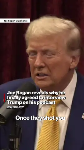 #JoeRogan was inspired to have #DonaldTrump on his podcast when the former president was shot during a rally in Butler, Pennsylvania, claiming the “timing was perfect” after years of turning the conversation down.