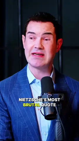 Blaming others for your misery? Nietzsche says it's you. Speaker: Jimmy Carr #personalresponsability #truthbomb #resentment