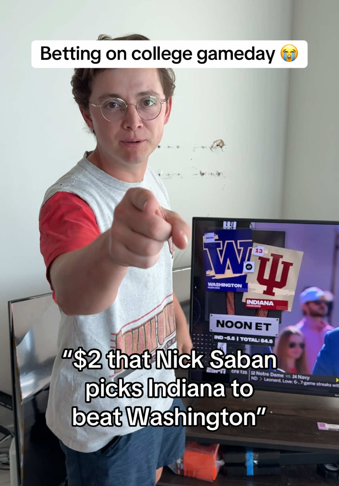 @Handshake Bets is all in on  Indiana football 👀#CollegeFootball #indiana #indianafootball #coachcig #nicksaban #collegegameday #cfb #ncaaf #big10 #CollegeFootball 