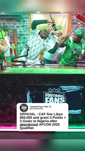 🇳🇬 🇱🇾 😅 E dun BURST! Watch the FULL VIDEO via link in bio 📺 // Libya fined and given Forfeit by CAF... Super Eagles get the 3 Points ✅✅✅  #nigeria #footballvideo #africanfootball #sportsontiktok #footballvideo #tiktoknigeria #naijatiktok 