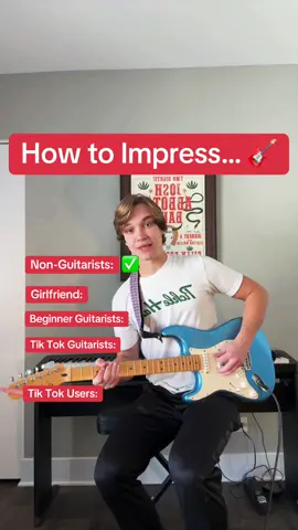 How to Impress… 🎸 #guitartok #beginnerguitar #guitarmeme #electricguitarcover #guitar #electricguitar #easyguitar #musiciansoftiktok #fyp #foryou 