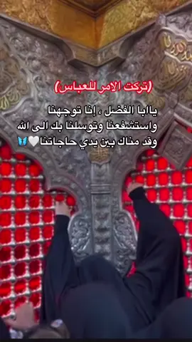 #ابا_الفضل_العباس #اقضي_حاجتي_وحاجت_كل_محتاج🥺🖤#🤲💔 #السلام_عليك_يا_ابا_الفضل_العباس_ع 