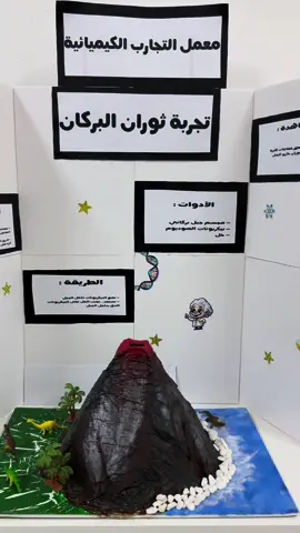 تجربة ثوران البركان لأسبوع الكيمياء🧬🔬 #الشعب_الصيني_ماله_حل😂😂 #explore #foryou #اكسبلور #الرياض #ترند_جديد #موسم_الرياض #كيمياء 