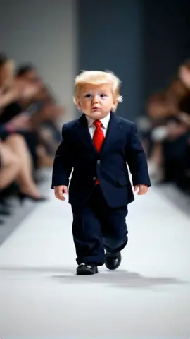 Baby presidents fashion Show!? #baby #cutebaby #donaldtrump #babyclothes #fashion #fashionshow #fashionweek #president 