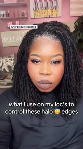 Gotta slick down the halo edges! #tiktokshop #locs #locstyles #locstylesforwomen #locsoftiktok #sisterlocksjourney #locstutorial 
