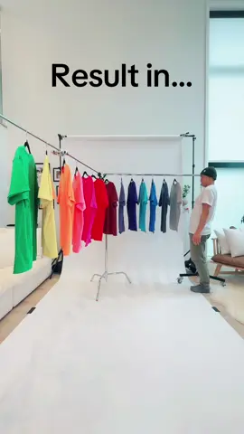 🌈 Simple stopmotion clothes transition idea 💡  #stopmotion #tshirts #tiktokpartner 