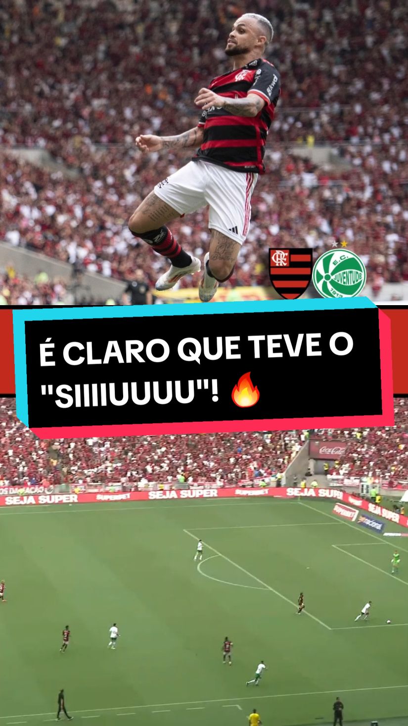 Michael abriu o placar pro Flamengo contra o Juventude!🔴⚫ 📸: Delmiro Junior/Photo Premium/Gazeta Press #TikTokEsportes #Flamengo #Michael #Juventude #Brasileirão #Futebol 