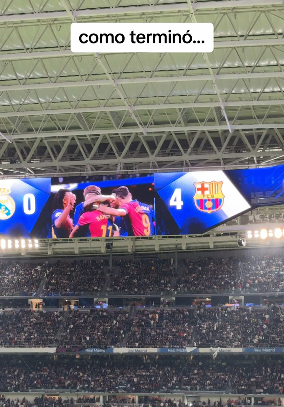 mi primer clásico 🫠 #ElClasico #barcelona #realmadrid 