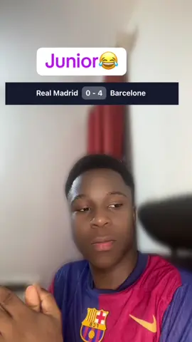 Junior😂. #VoiceEffects #humour #foot #real #barca @kkepronostic 