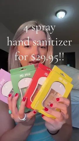 Stocking stuffer alert! 🎄 These spray hand sanitizers are only $6.99 each, or grab four for $29.95 with FREE shipping! Perfect for keeping germs away during the holidays—great for gift bags, stockings, or on-the-go! 🎅✨ #StockingStuffers #HolidayEssentials #HandSanitizer  #ChristmasGifts #TikTokShop