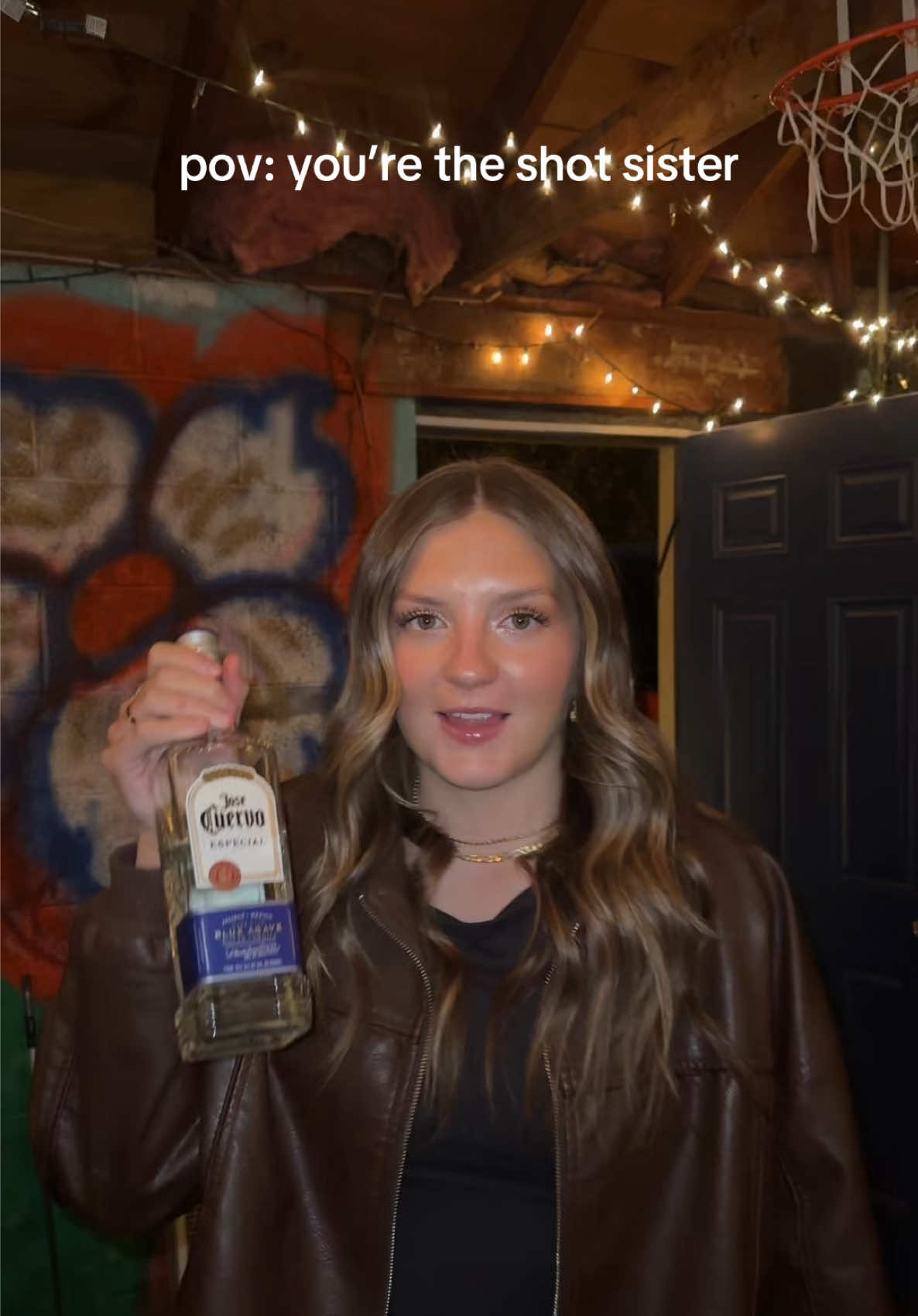 shes older but a baby about shots 🫣 #familyweekend #goingout #cuboulder #shots #gameday #primetime #CollegeFootball 