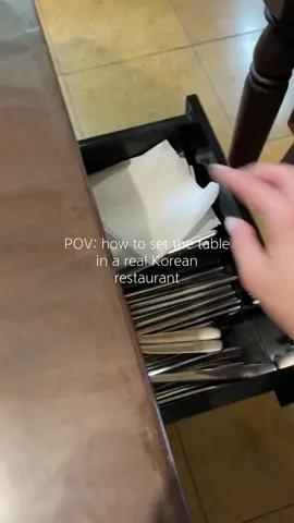 If you are in Korea and wondering where the chopsticks are for eating, you need to watch this video! #korea ##koreanrestaurant #seoul #southkorea #travel 