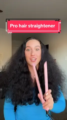 Straighten my curly hair with me using the Wavytalk pro hair straightener! #wavytalk #straightener #curlyhair #wavyhair #curls #flatiron #falldealsforyou #tiktokshopholidayhaul #tiktokshopblackfriday #tiktokshopcybermonday @wavytalkofficial 