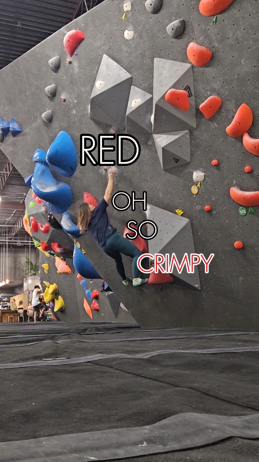 my fingers are resting. plz DND. 😌 #bouldering #crimps #climbing #blocshop #womenwhoclimb