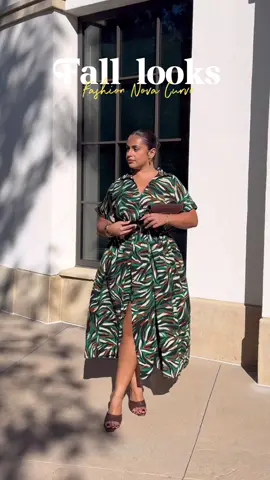 I wear dresses all your round @FashionNova 🍂 outfit name - Sahara Short Sleeve Maxi Dress - Green/combo #fallaesthetic #falloutfits #fyp #fypシ #fashiontiktok #fashion #fall 