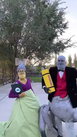 its us against the world mr. waternoose🥲💖 @McKay Sobotka  #halloween2024 #funnycouplescostume #roz #mrwaternoosecostume