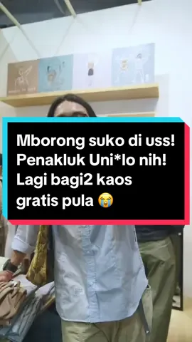 Mborong suko di uss! Brand lokal Penakluk Uni*lo nih! Lagi bagi2 kaos gratis pula 😭 @USS  #fyp #drtirta #suko #kaospolos #localbrand 