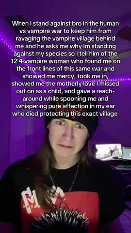 Caption might be a little log. Today,  sorry #mommysgoodboy #relatable #fyp #vampire