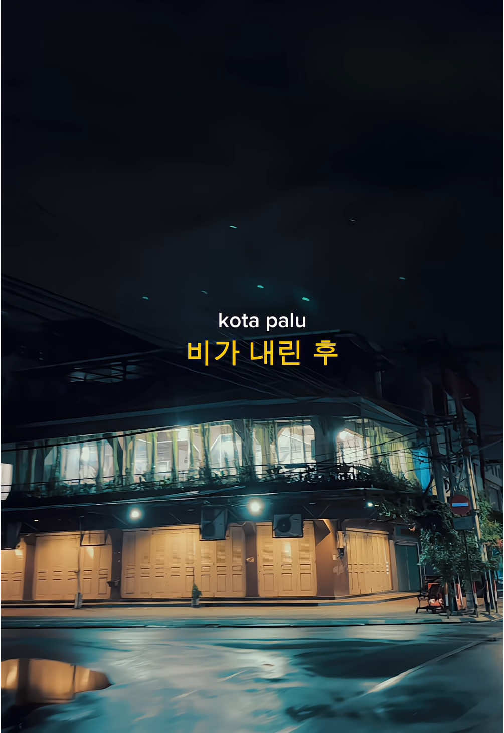 도시에 비가 내린 후 #palu
