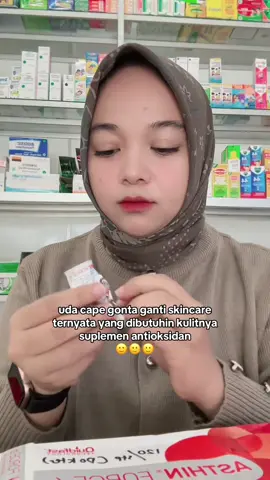 minimal skincare + astaxanthin = 💯 #jerawat #antioksidan #astaxanthin #vitaminkulit 